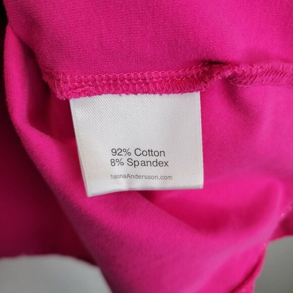 Hanna Andersson Girl's Size 120 Dress Short Sleeve Ruffle Trim Pink - Picture 6 of 7